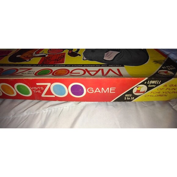 1961 RARE Vintage Mister Magoo Visits The Zoo Board Game Lowell UPA Pictures - Picture 7 of 11